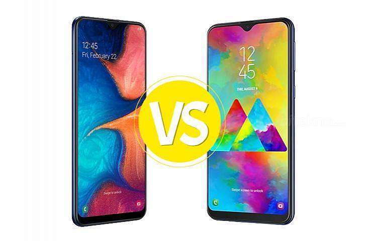 Samsung Galaxy A20 vs Samsung Galaxy M20. 