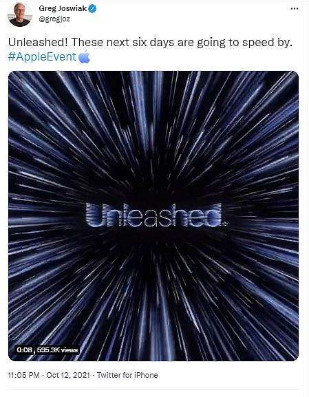 Apple event unleashed. [Twitter]